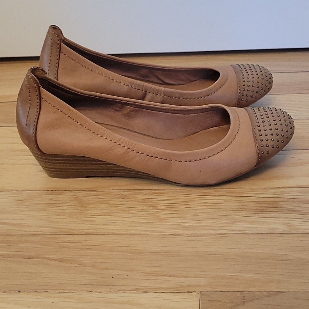 Luck Brand Leather Wedges - Size 6.5